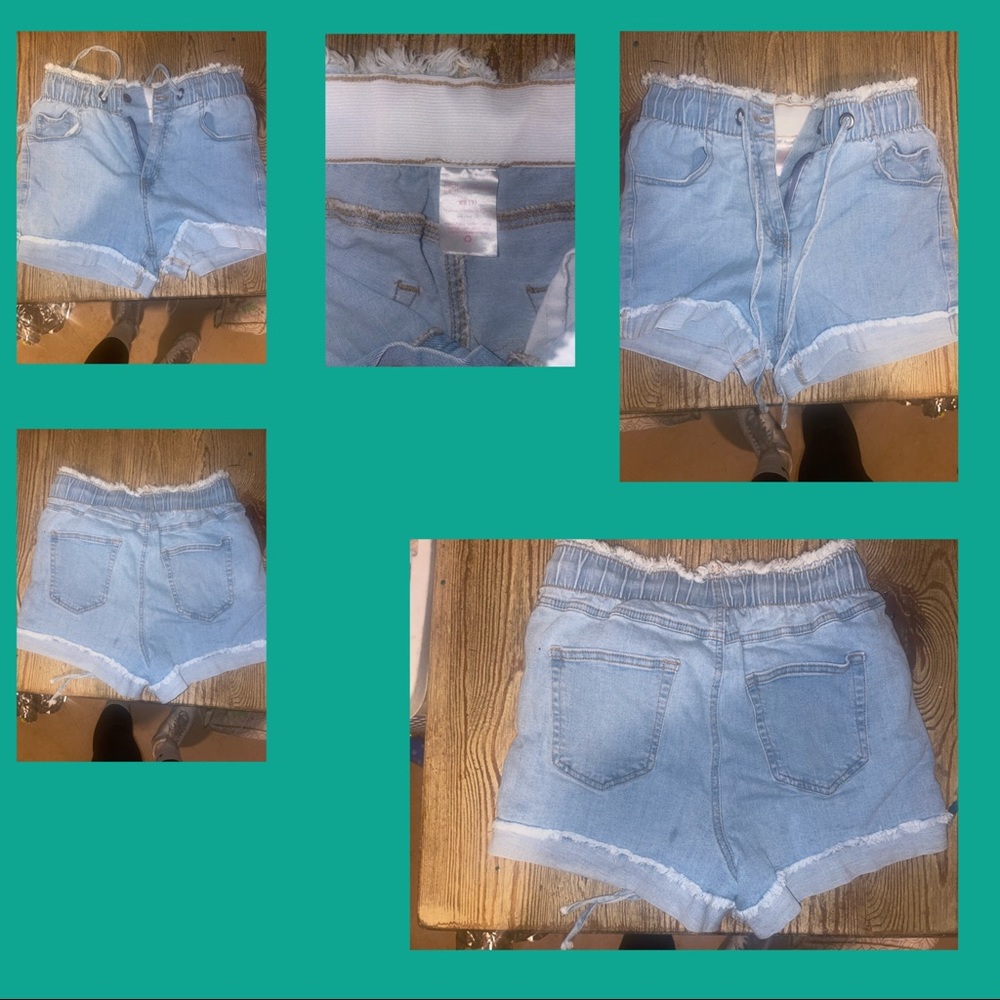 Drawstring Denim Mom Short.